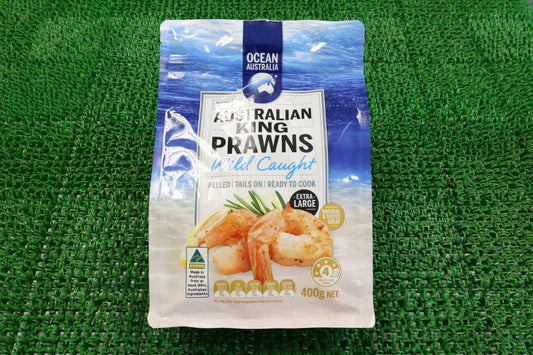 Seafood OCEAN AUSTRALIA - King Prawn, Wild caught, Extra Large, 400gm